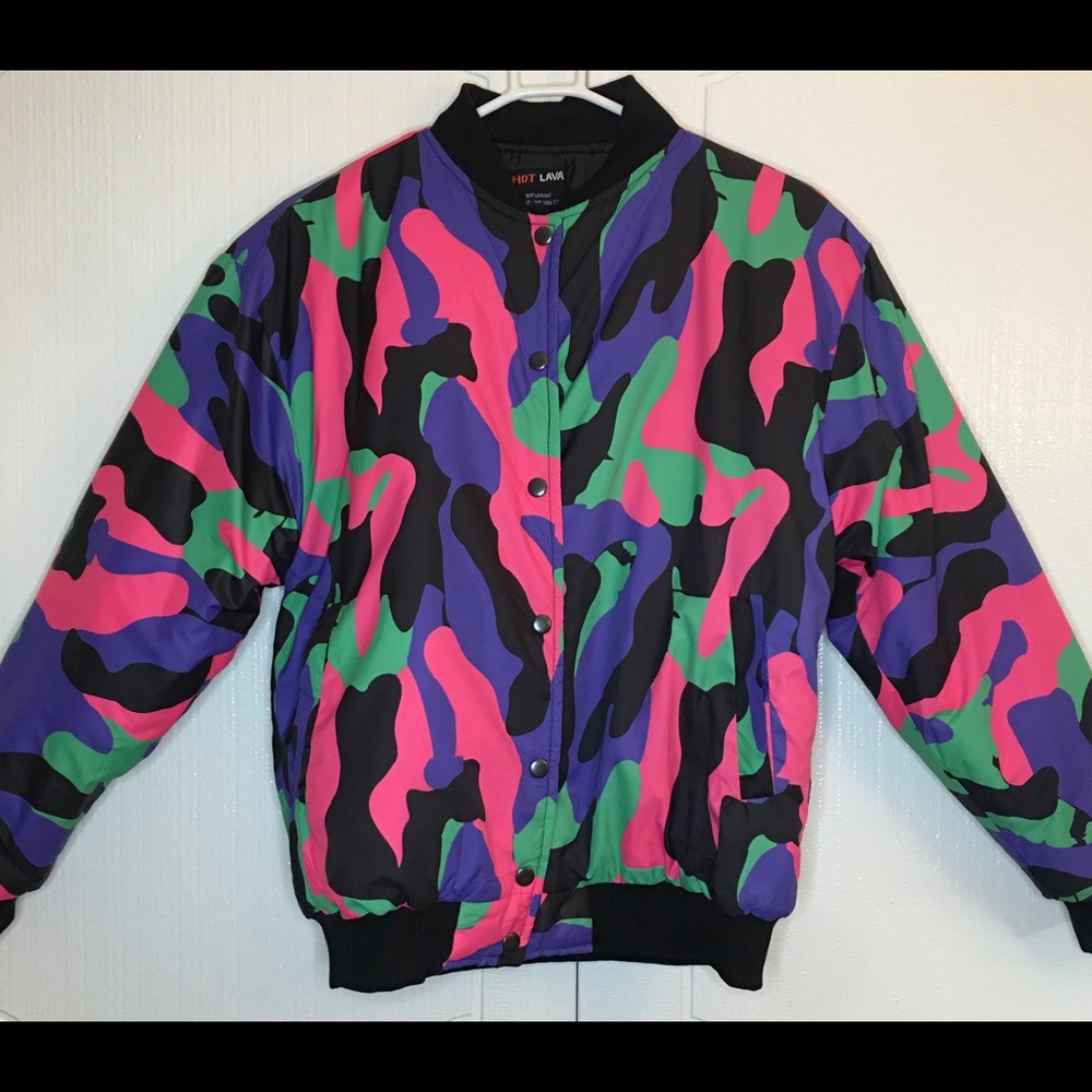 Hot Lava ! amazing and rare puffer/bomber jacket S
